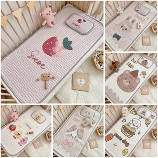 Chiếu điều hoà cao su non Latex Tencel 5D, chiếu điều hoà cho bé nằm cũi, bé đi học mềm mịn mát lạnh