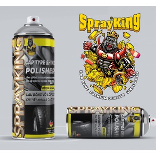 Xịt Bóng Lốp Xe SprayKing-Chai 400ml-Chống trơn trợt