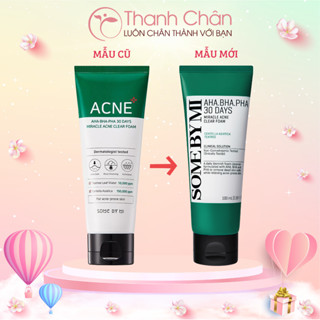 Sữa Rửa Mặt Some By Mi AHA BHA PHA 30 Days Miracel Acne Clear Foam 100ml