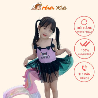 Áo tắm Kuromi cho bé gái 10-32kg Bikini, đồ bơi trẻ em, váy bơi cho bé gái size đại Hadukids