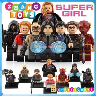 Đồ chơi Xếp hình Flash gồm Dark Archer Deadshot - Overgirl -Joker - Heat Wave Vibe - Penguin Minifigures Xinh X0188