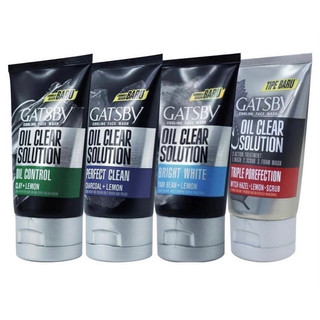 Sữa Rửa Mặt Nam Gatsby Oil Clear Solution 100g Sạch Dầu Sáng Da Sảng Khoái