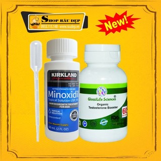 Combo Hỗ Trợ Mọc Tóc Hói Nhanh Minoxidil 5% + DHT Organic
