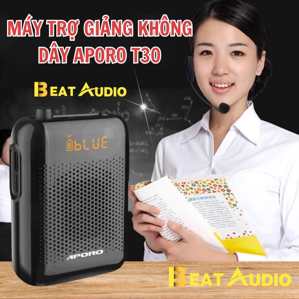 Loa trợ giảng không dây APORO T30  - Có Bluetooth 5.0 Máy trợ giảng không dây