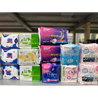 Băng vệ sinh moha, glee, diana, diana sensi, sofy ban ngày, ban đêm, hằng ngày hàng chính hãng