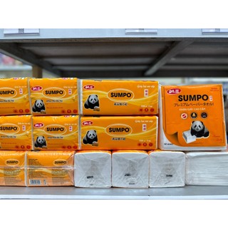 Khăn giấy rút sumpo chất giấy dai không bị nát khi dùng 3 lớp