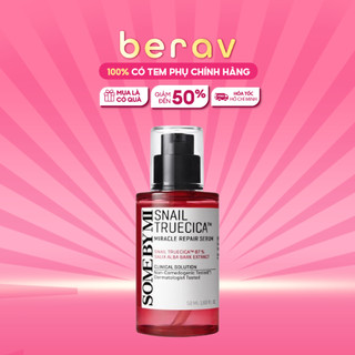 [Phiên Bản Mới] Tinh Chất Serum Ốc Sên Đen Ngừa Sẹo Lõm - Sẹo Mụn Some By Mi Snail Truecica Miracle Serum 50ml