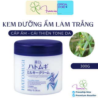 Kem Dưỡng Ẩm Hatomugi Moisturizing Conditioning The Milky Cream Hỗ Trợ Làm Sáng Da