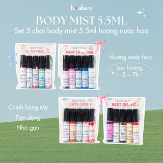 Set 5 chai body mist Xịt thơm hương nước hoa 5.5ML Bath & Body Works