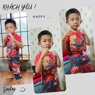 Bộ thun lạnh Songoku bé trai