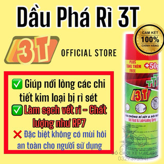 Dầu chống phá rỉ sét và bôi trơn 3T chai lớn không mùi hôi