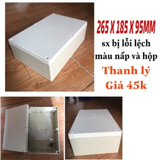  Hộp 265x185x95mm kèm ốc vít và ron cao su chống nước 