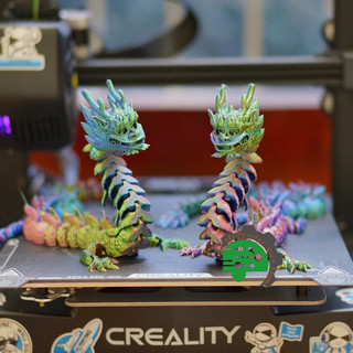 Mô hình rồng in 3d đổi màu lấp lánh - có khớp cử động linh hoạt