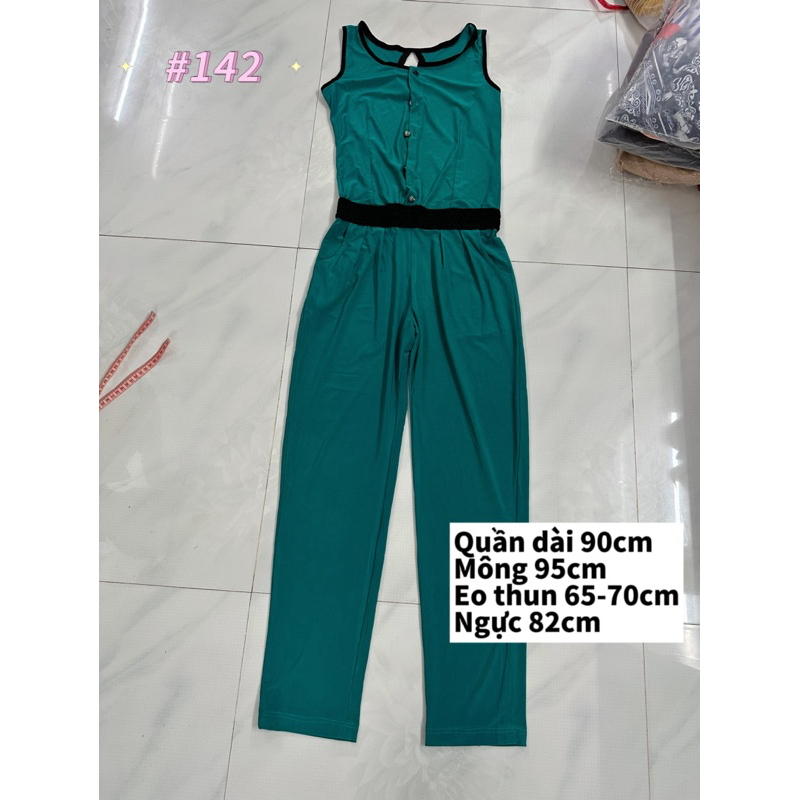 Jump nữ đồ bay jumpsuits vải thun ladong co dãn phối lưng thun