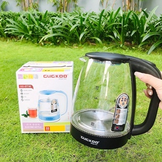 Bình đun nước siêu tốc 2.5 lít cao cấp chịu nhiệt tốt , Ấm siêu tốc thuỷ tinh GUGKDD ST16