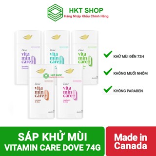[Canada] Lăn khử mùi nữ dạng sáp CAO CẤP Dove Vitamin care+ 74g, Giảm thâm da- HKT Shop