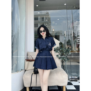 SET DEMIN 2 MÓN HOẠ TIẾT THÊU