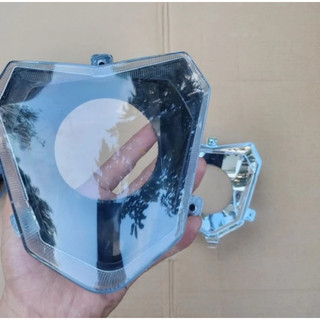 chóa đèn bi cầu Xmen,choá đèn bi cầu khoét sẵn độ bi 3.0.đầy đủ choá và kính(tặng kèm ốc)