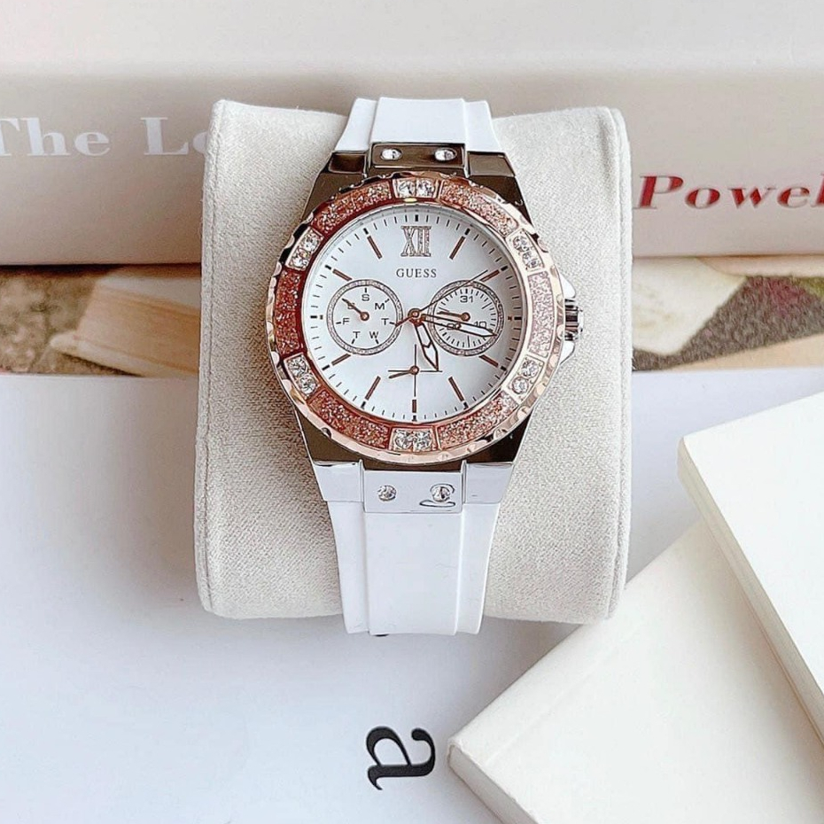 Đồng hồ đeo tay nữ dây da cao cấp chống nước Guess W1053L2 size 37mm fullbox