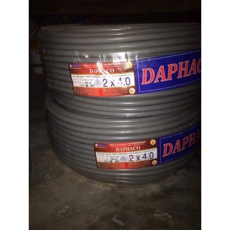 dây điện đôi tròn xám dây điện đồng dẫn điện tốt, m dây 1.0,dây 1.5,dây 2.5,dây 4.0,dây 6.0