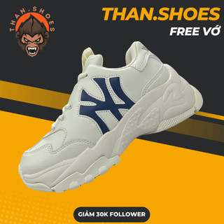 Giày mlb korea bigball chunky window new york yankees navy, mlb trắng ny xanh - than.shoes