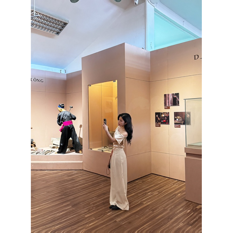 MEII STUDIOS || Seli Top áo trễ vai thắt nơ lụa