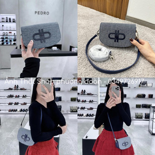 Túi PE DENIM nổi vải bò bản 2 dây đeo mẫu mới nhất 2024 size 18cm