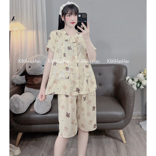Bộ bầu-bộ sau sinh-BỘ ĐŨI LANH LỬNG HÌNH CỔ SEN HAI TÚI NƠ-7 màu