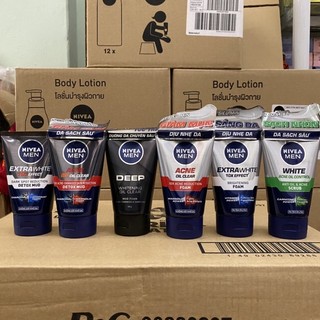 Sữa rửa mặt nivea MEN 100g Sáng da sạch mụn