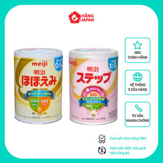 Sữa Meiji Nhật đủ số cho bé từ sơ sinh trở lên hộp 800g nội địa Nhật