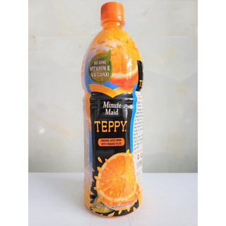 Lốc 6 chai nước cam có tép peppy 1 lít coca cola