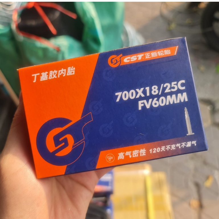 Ruột săm, Săm Xe đạp Thể Thao 700x18/25C FV60mm CST - Chính Hãng