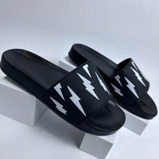 Dép nam nữ cao cấp off white quai da siêu nét, dép boy phố thời trang