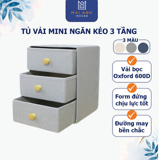 Tủ vải mini ngăn kéo 3 tầng Mai Anh House MA35 Oxford