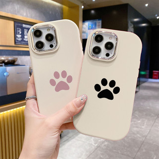Ốp lưng Iphone XS/11 Pro/12/13 PM/14+/15 Pro/....chống sốc TPU viền bạc kim loại in hình chân chó