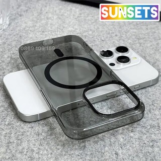 Ốp lưng iPhone 12/ 13/ 14 Plus/ 15 Pro Max PC cứng mỏng chống ố