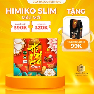 Thực phẩm giảm cân The Bitter Cacao Himiko Slim mẫu mới 2023 hộp 20 gói x30g hỗ trợ giảm cân nhanh chóng