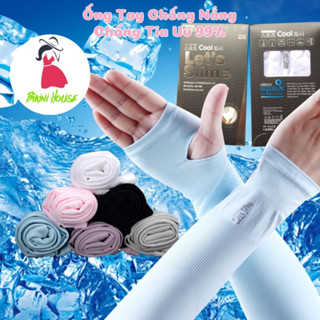 Găng Tay Đi Nắng Let Slim, AQUA Chống Tia U.V - Bao Tay Chống Nắng Thun Cao Cấp OT3  { N102 }