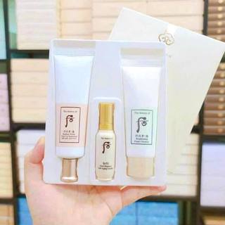 Set kem chống nắng dưỡng trắng da nâng tone da Whoo Radiant White Tone Up Sunscreen SPF50+/ PA++++