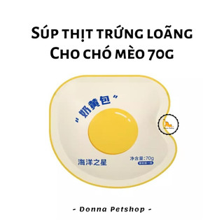 Súp thịt trứng sữa dê loãng cho chó mèo gói 70g