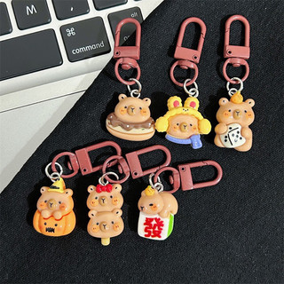 Móc khoá cài hình gấu Capybara