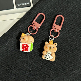 Móc khoá cài hình gấu Capybara