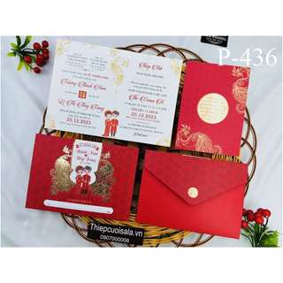 Combo 240 thiệp cưới P436