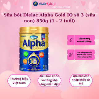 Sữa bột dielac alpha gold iq số 3 850g