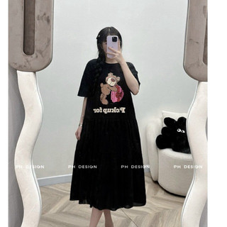 Váy cotton đuôi cá gấu newwww freesize