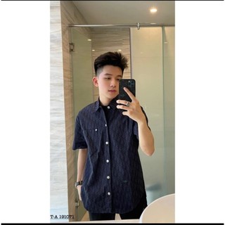 Áo sơ mi dior ngắn tay nam nữ chất thô cao cấp-áo sơ mi dior hàng đẹp phong cách boy phố