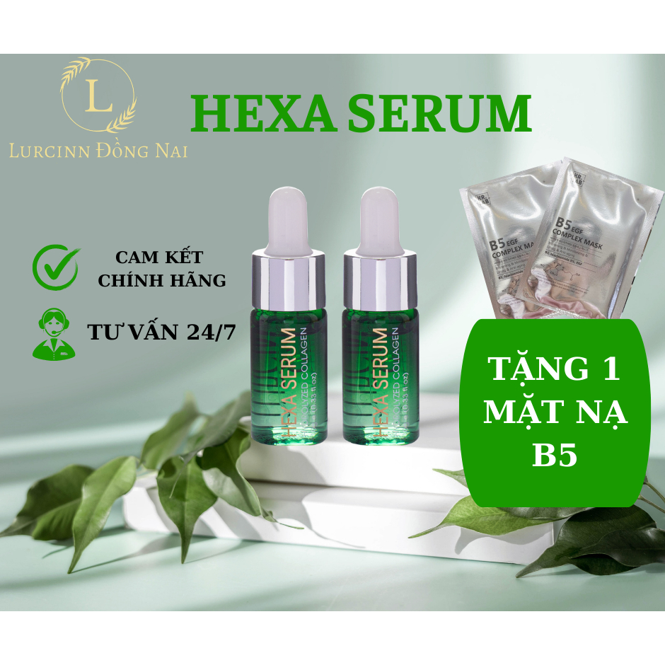 Serum Căng Bóng Hexa Serum Lurcinn - Dưỡng Ẩm Căng Bóng, Ngừa Lão Hóa Da