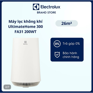 Máy lọc không khí Electrolux FA31-200WT cho phòng 26m2 - Bộ lọc diệt khuẩn 99.98% bụi mịn & khử mùi - Hàng chính hãng