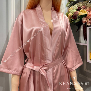 Áo Choàng Lụa Phi Thun cao cấp dành cho Spa, Thẩm Mỹ Viện