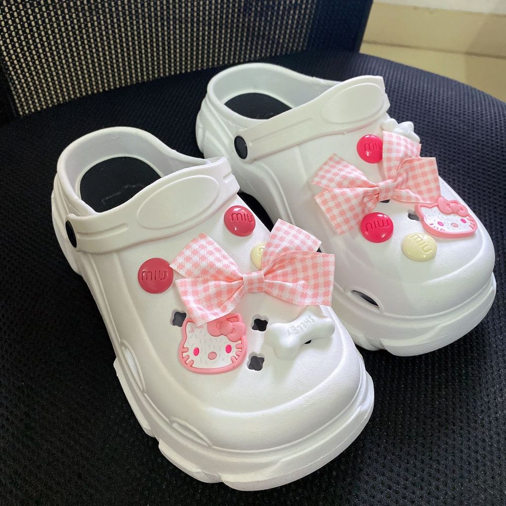 Dép Cross Độn Đế Cao, Dép Sục Nữ Tăng Chiều Cao 3cm Size 36-41 Giay zep Store
